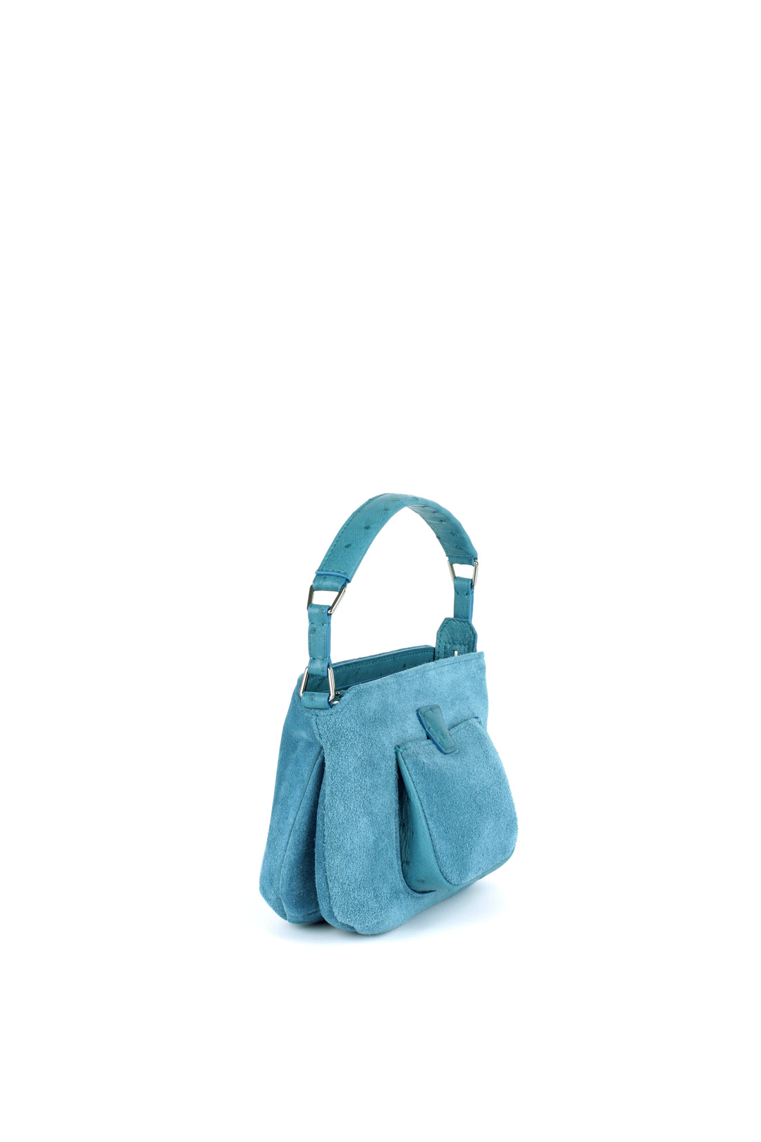 LESLIE 18 - SUEDE ET AUTRUCHE COLVERT