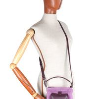 LESLIE 18 - SHEARLING PARME ET VEAU AUBERGINE