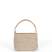 LESLIE 18 - LAINE FEUTRÉE GRÈGE ET VEAU PAIN D'ÉPICES