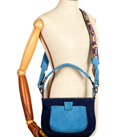 LESLIE 25 - DENIM ET SUEDE BLEU WATTEAU
