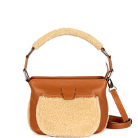 LESLIE 25 - VEAU CARAMEL ET SHEARLING SABLE