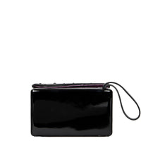 LISA 18 - VEAU VERNIS NOIR ET LAQUE NOIR CRISTAUX