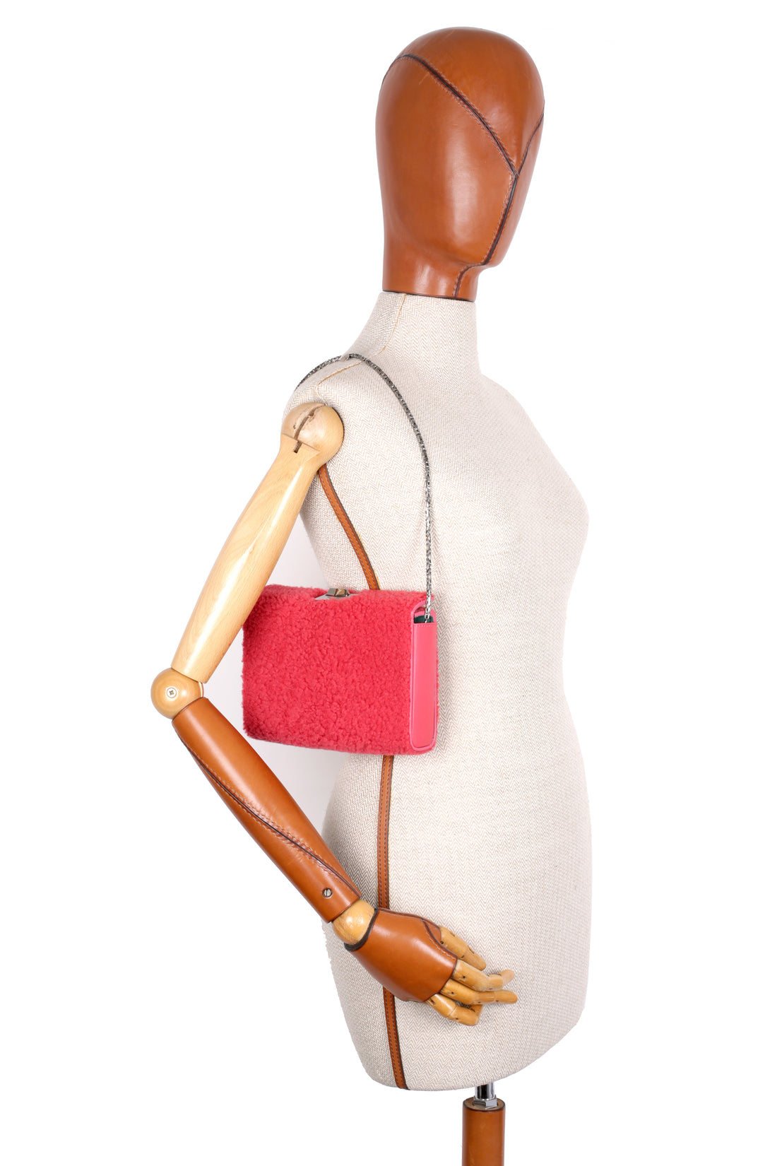 MINAL 18 - SHEARLING ET VEAU FRAMBOISE