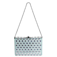 MINAL 18 - CRISTAUX ET SATIN MENTHE uniquement sur commande