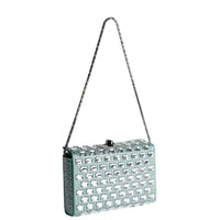MINAL 18 - CRISTAUX ET SATIN MENTHE uniquement sur commande