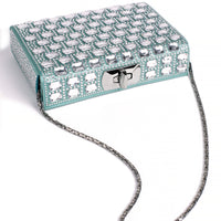 MINAL 18 - CRISTAUX ET SATIN MENTHE uniquement sur commande