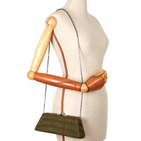 MINAL 22 - CROCODILE NUBUCK VERT MILITAIRE