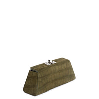 MINAL 22 - CROCODILE NUBUCK VERT MILITAIRE