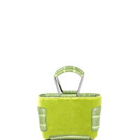KAYLA 15 - VELOURS ET CROCODILE VERT ANIS