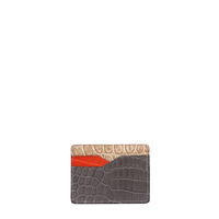 PORTE-CARTES BONAPARTE - CROCODILE TRI-COLOR