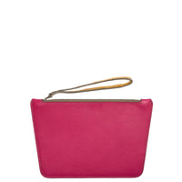 POCHETTE TRAPÈZE 22 - VEAU FUSCHIA