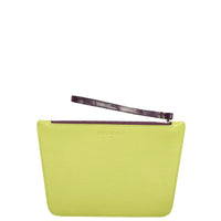 POCHETTE TRAPÈZE 22 - VEAU VIOLET ET LIME