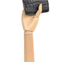 PORTE-CARTE CASTIGLIONE - CROCODILE NOIR