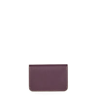 PORTE-CARTE CASTIGLIONE - VEAU ORANGE ET VIN