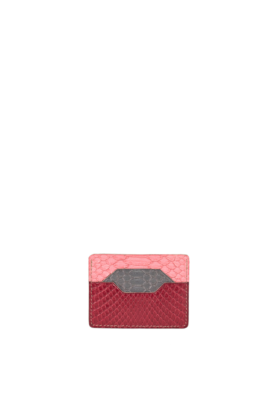 PORTE-CARTES BONAPARTE - PYTHON TRI-COLOR