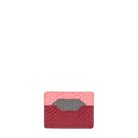 PORTE-CARTES BONAPARTE - PYTHON TRI-COLOR