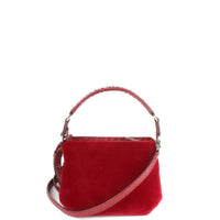LESLIE 18 - VELOURS ET PYTHON BORDEAUX