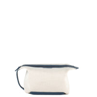 TROUSSE CHRISTIAN - TOILE ET VEAU BLEU PETROLE