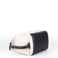 TROUSSE CHRISTIAN - TOILE ET CROCODILE NOIR