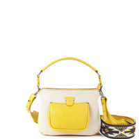 LESLIE 18 - TOILE ECRU ET VEAU JAUNE