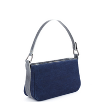 LYNN BAGUETTE - BLUE JEAN ET SNAKE EBONY