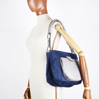LESLIE 32 - DENIM ET CROCODILE GRIS PLOMB