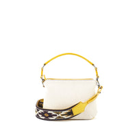 LESLIE 18 - TOILE ECRU ET VEAU JAUNE