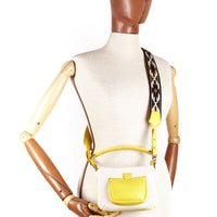LESLIE 18 - TOILE ECRU ET VEAU JAUNE