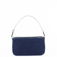 LYNN BAGUETTE - BLUE JEAN ET SNAKE EBONY