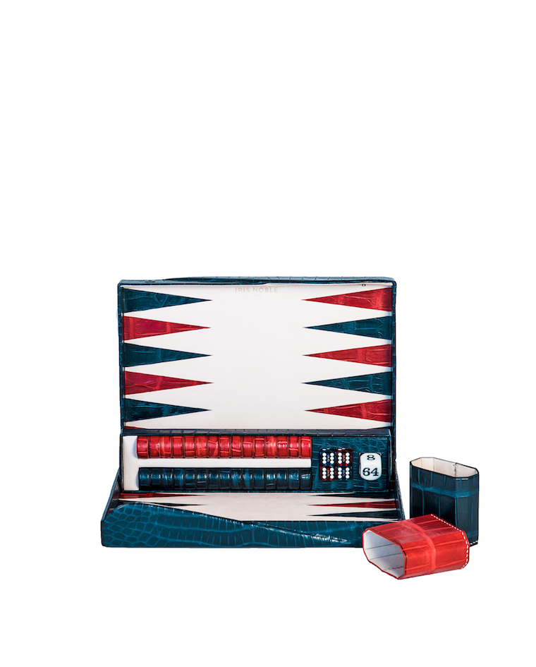 BACKGAMMON -  CROCODILE BLEU ET ROUGE