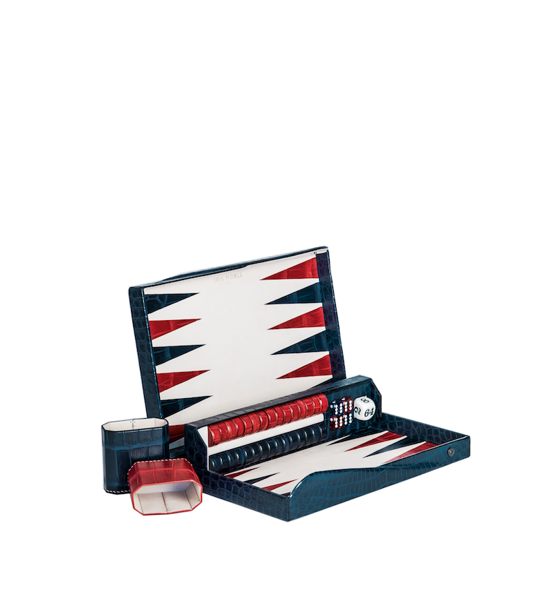BACKGAMMON -  CROCODILE BLEU ET ROUGE