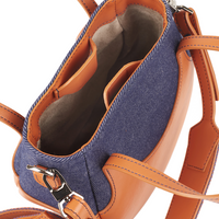 EJIAH 17 - DENIM VEAU ORANGE BRÛLÉ