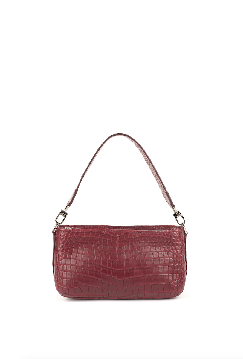 LYNN 19 - CROCODILE GRENAT