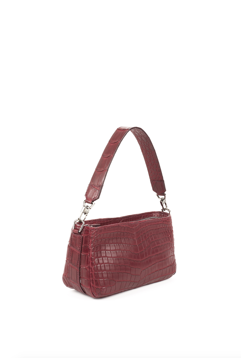 LYNN 19 - CROCODILE GRENAT