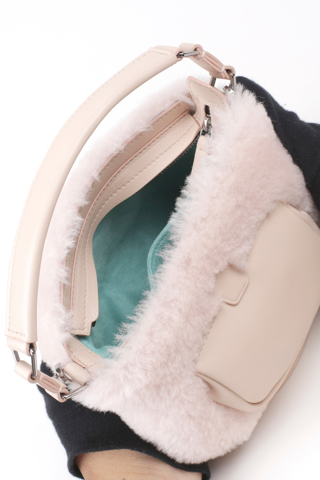 LESLIE 18  - SHEARLING ROSE POUDRE