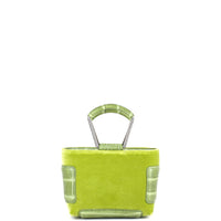 KAYLA 15 - VELOURS ET CROCODILE VERT ANIS
