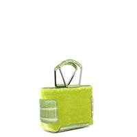 KAYLA 15 - VELOURS ET CROCODILE VERT ANIS
