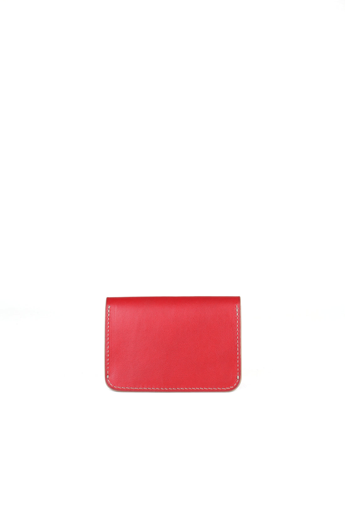 PORTE-CARTE CASTIGLIONE - VEAU ET LÉZARD ROUGE