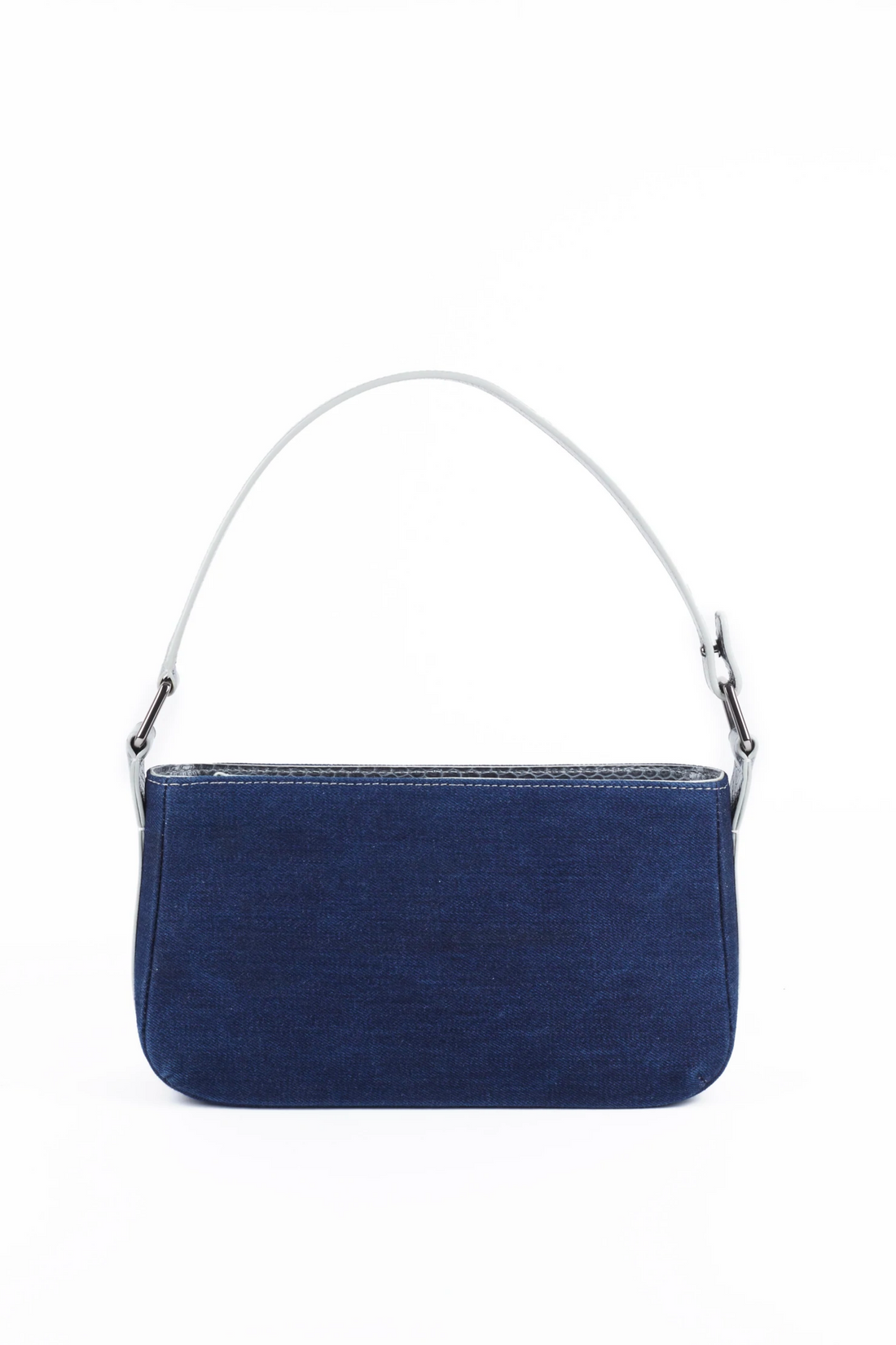 LYNN BAGUETTE - BLUE JEAN ET SNAKE EBONY