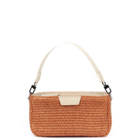 LYNN 19 - RAFFIA ORANGE BRULÉ ET VEAU CREME