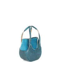 EJIAH 17 DUETTO - CROCODILE BLEU CANARD ET VELOURS TURQUOISE