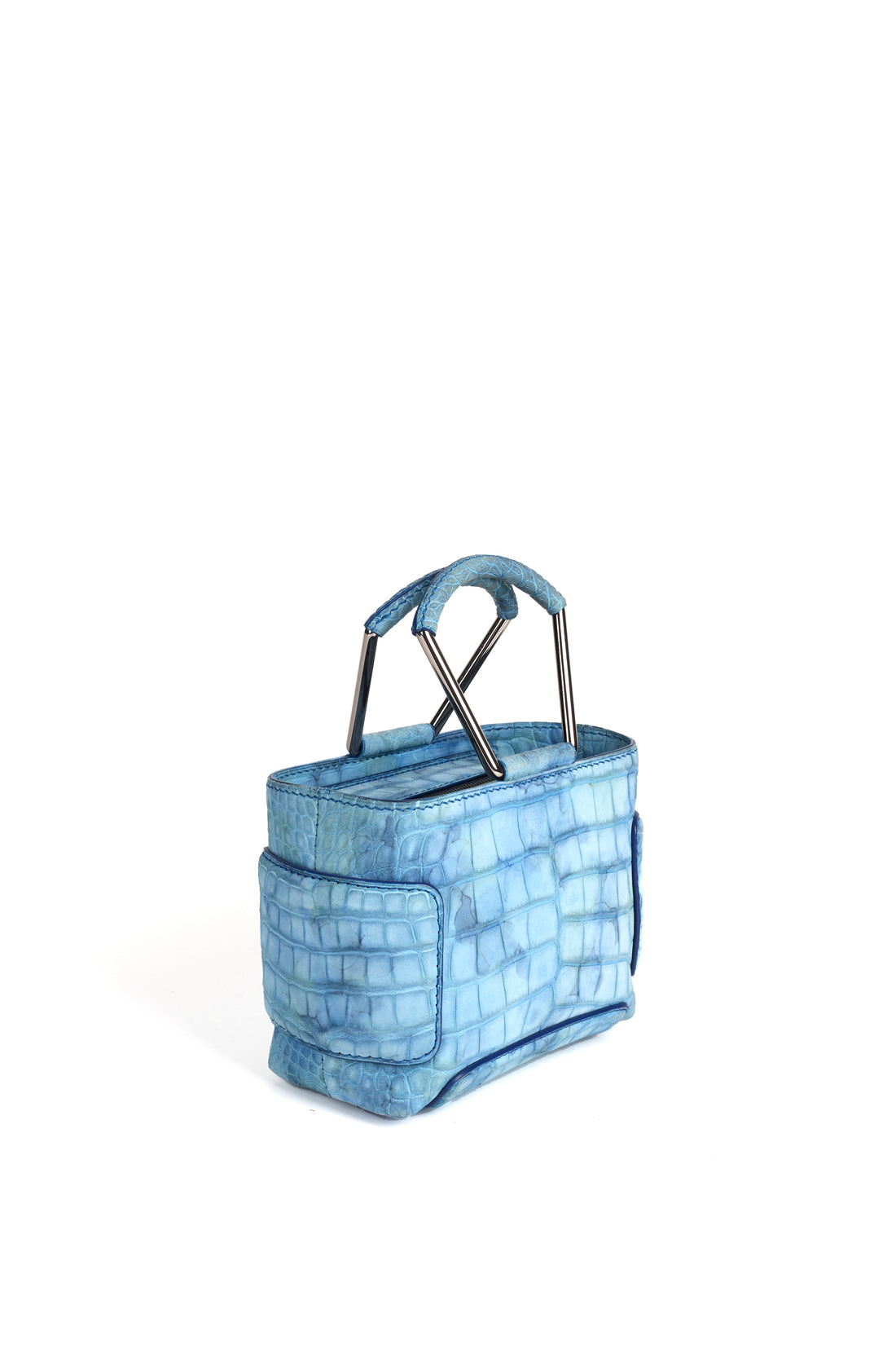 KAYLA 15 - CROCODILE BLEU AQUARELLE