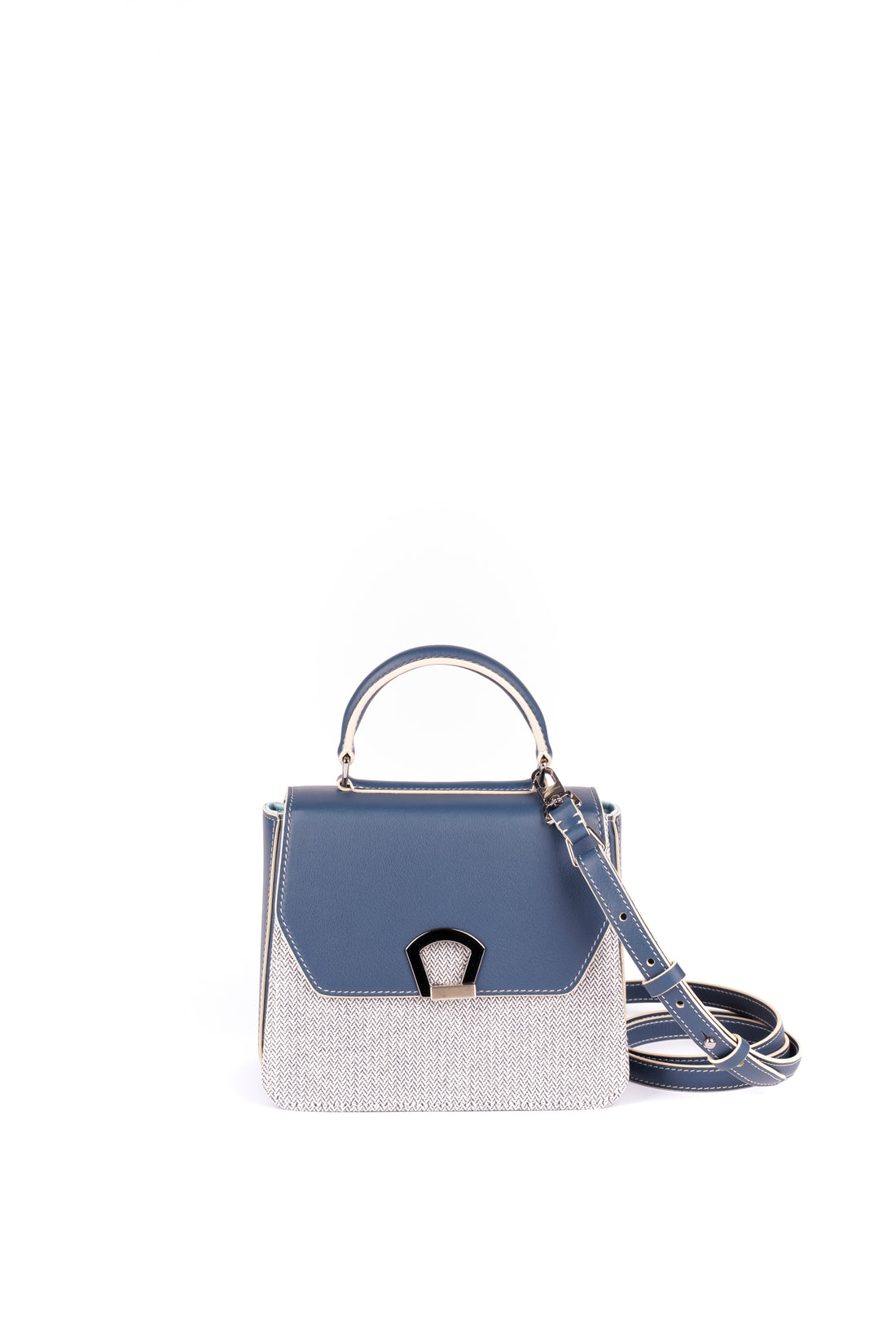 IRIS 18 - TOILE MARINE ET VEAU BLEU PETROLE