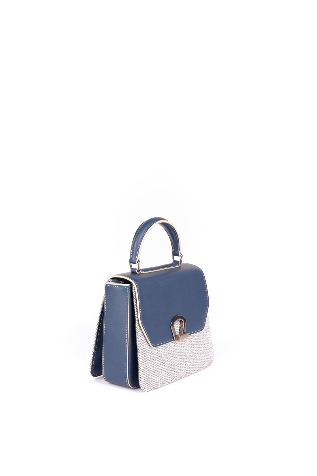 IRIS 18 - TOILE MARINE ET VEAU BLEU PETROLE