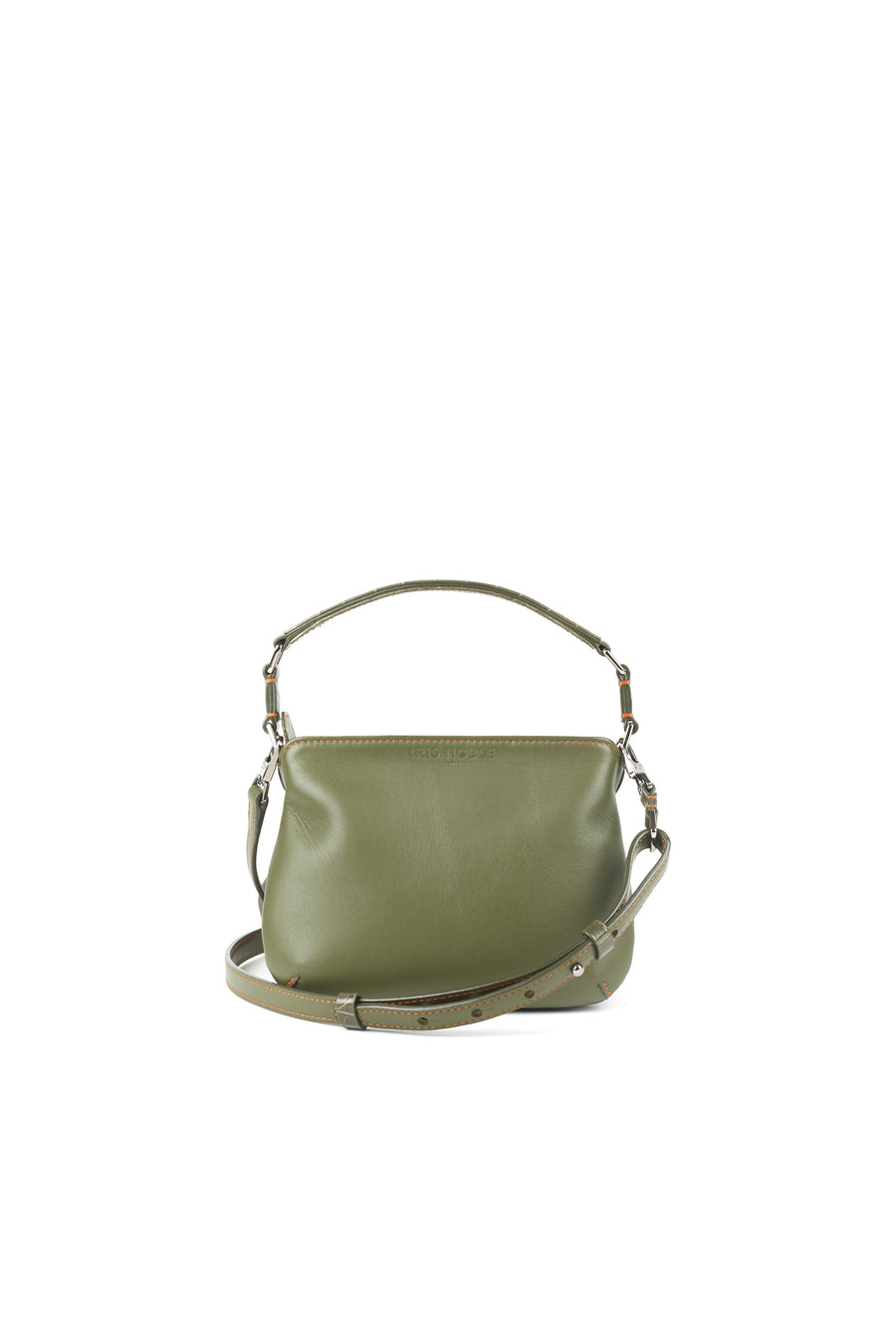 LESLIE 18 - VEAU CROCODILE VERT KAKI