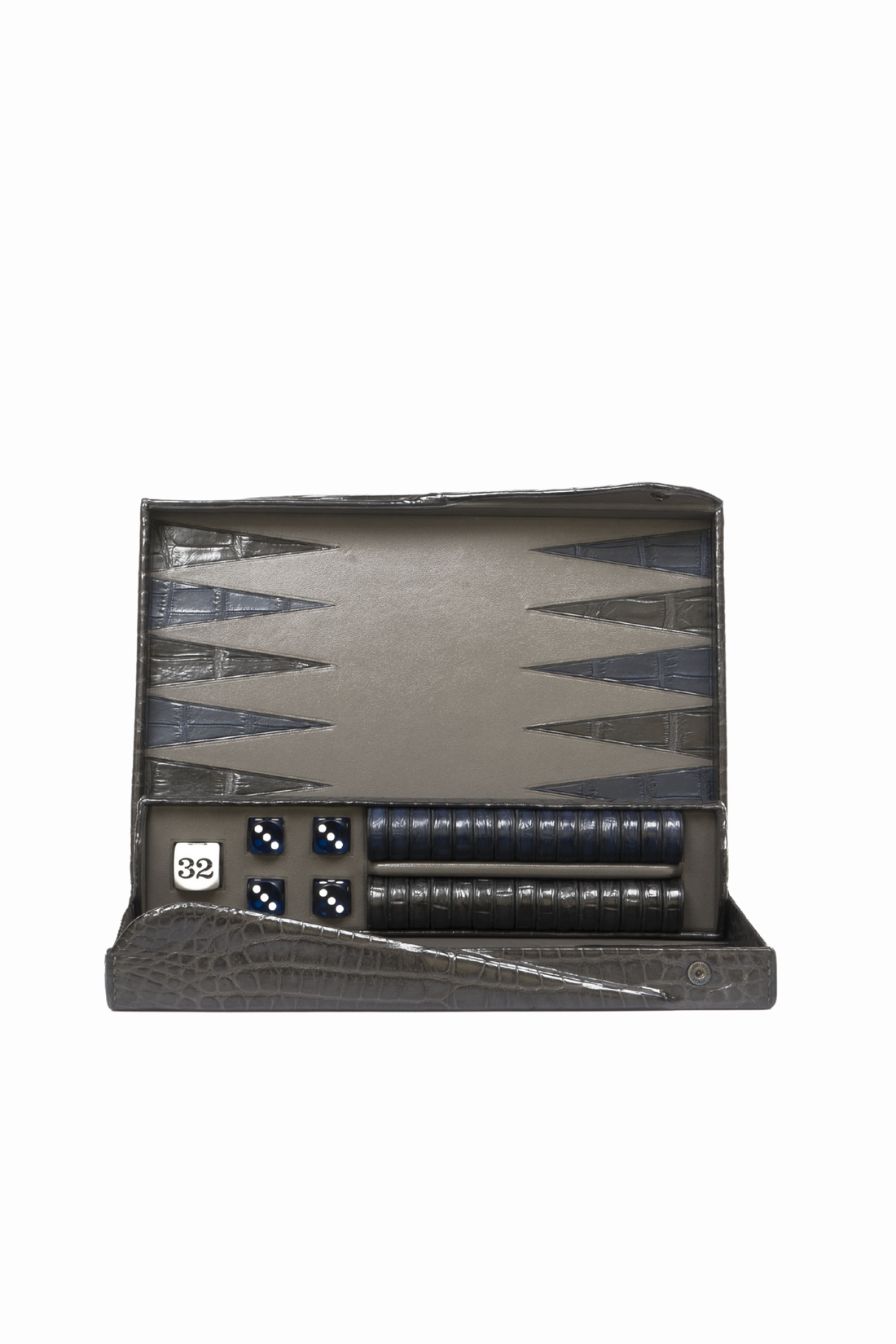 BACKGAMMON - CROCODILE BLEU ET GRIS