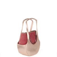 EJIAH 17 DUETTO - VEAU EMBELLI VELOURS ROSE POMPADOUR