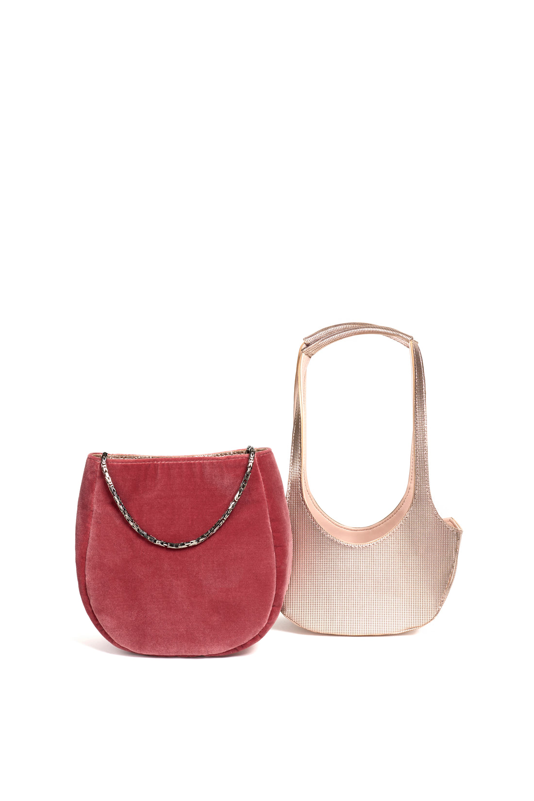 EJIAH 17 DUETTO - VEAU EMBELLI ET VELOURS ROSE POMPADOUR