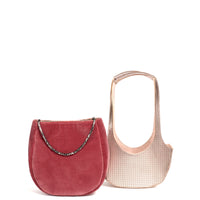 EJIAH 17 DUETTO - VEAU EMBELLI ET VELOURS ROSE POMPADOUR