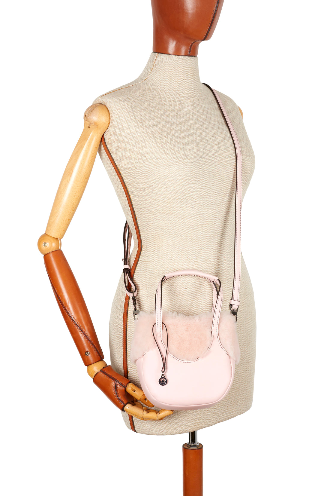 EJIAH 17 - SHEARLING ET VEAU ROSE CERISIER